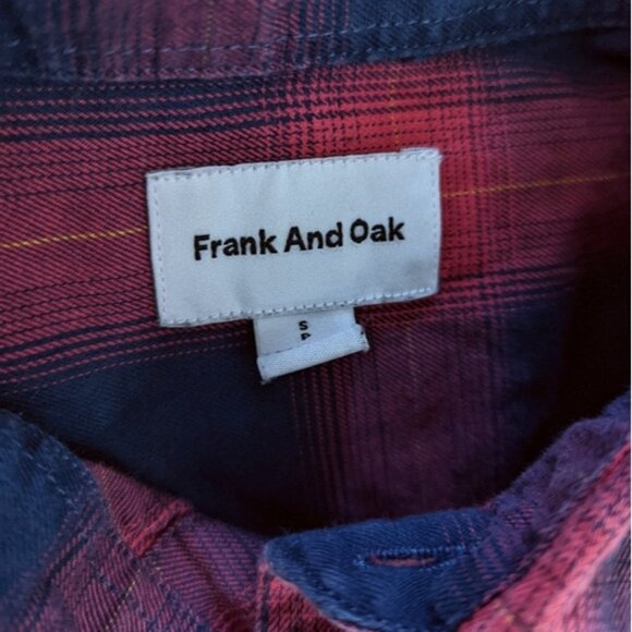 Frank and Oak 100% cotton plaid button down shirt - Picture 4 of 5